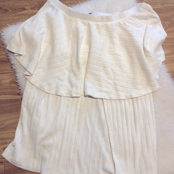 Free People Off -Shoulder White Beach Cover-up - Picture 4 of 5